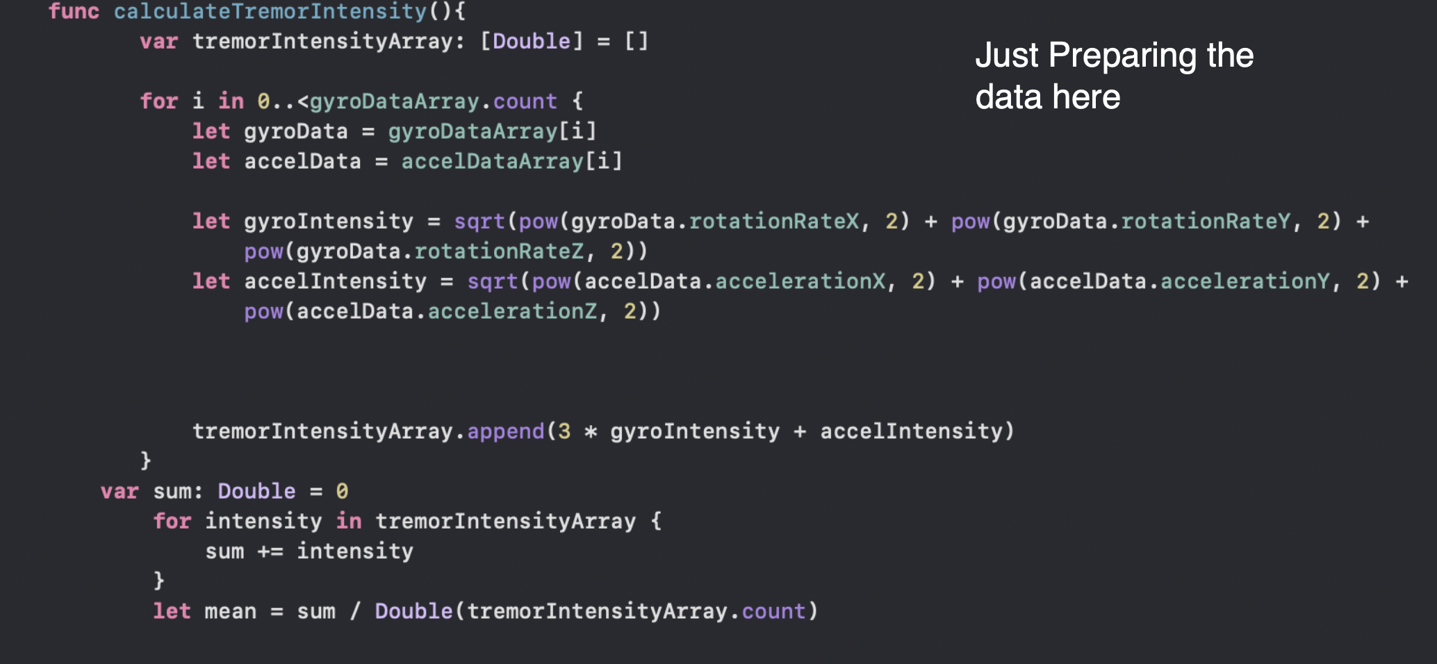 How data is extracted from the matrix